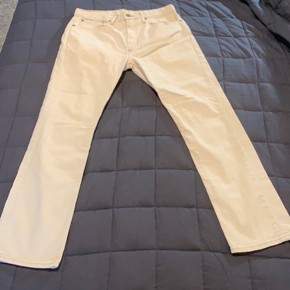Cremieux cream colored men’s jeans 2010ish era From personal collection. 32 x 30